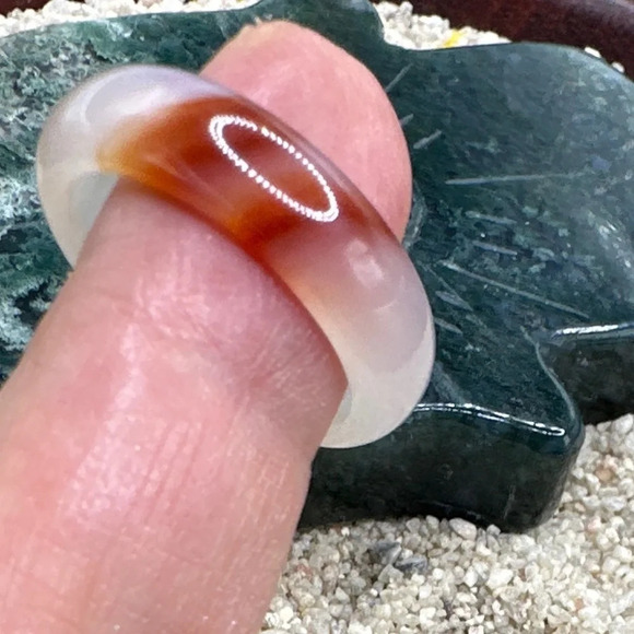 COPY - White and red crazy lace agate ring/happy ring/protection for Aries - Picture 10 of 12